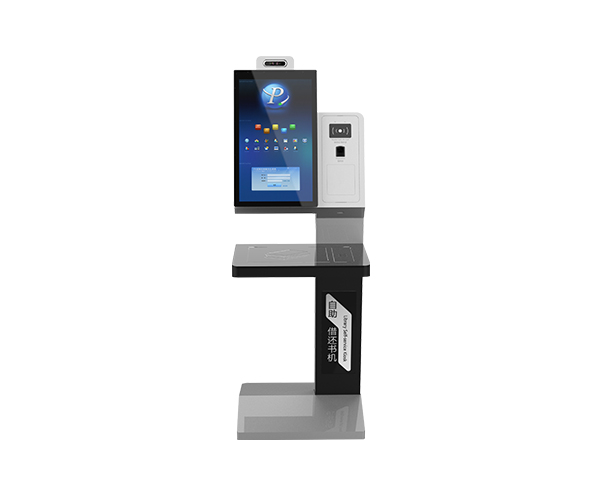21.5 Inch Interactive Self Service Kiosk Automatic Touch Screen Kiosk Self Borrow And Ruturn Machine For Library