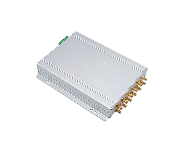 Aluminum Alloy Housing Fixed RFID Reader With 12 Channels Anti Collision Algorithm
